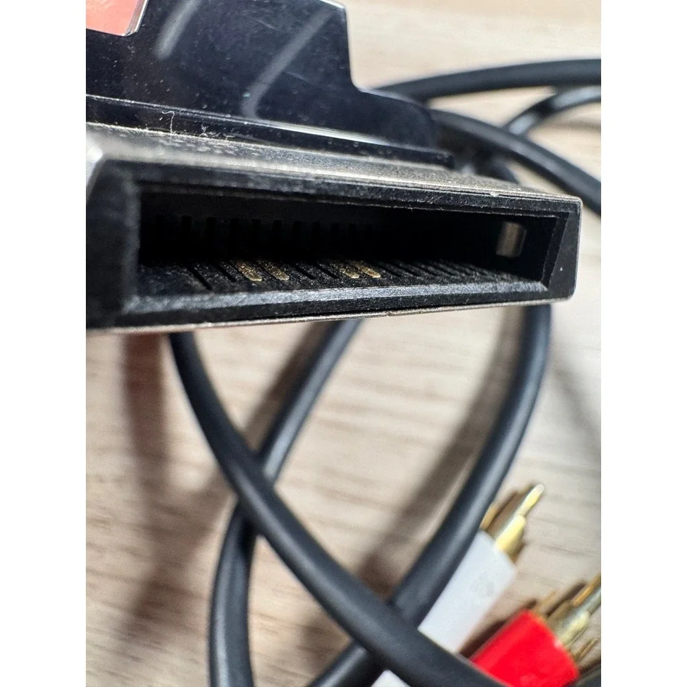 Microsoft Xbox 360 Composite AV Cable‎ RCA X821376-001 Black 6ft OEM Cord
